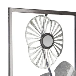 Décoration murale métal fleur 25X61