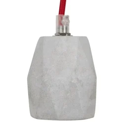 Douille design 'SOKET' grise effet béton