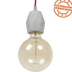 Douille design 'SOKET' grise effet béton