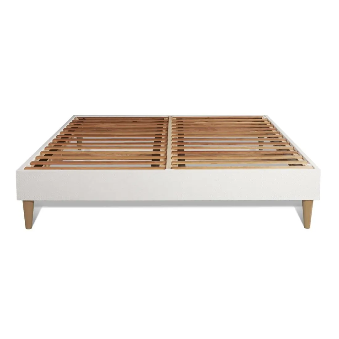 Ensemble matelas SOFT sommier kit blanc