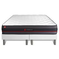 Ensemble double sommier matelas REGEN a memoire de forme