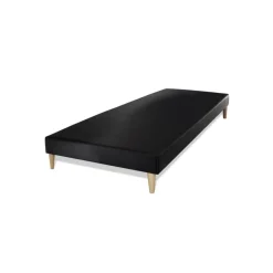 Ensemble double sommier matelas ressorts ensaches et memoire de forme