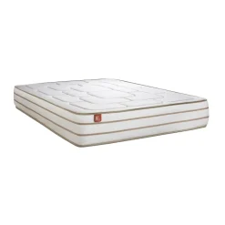 Ensemble LE DOUILLET Memoire de forme BioVisco Maxi epaisseur double sommiers Beige