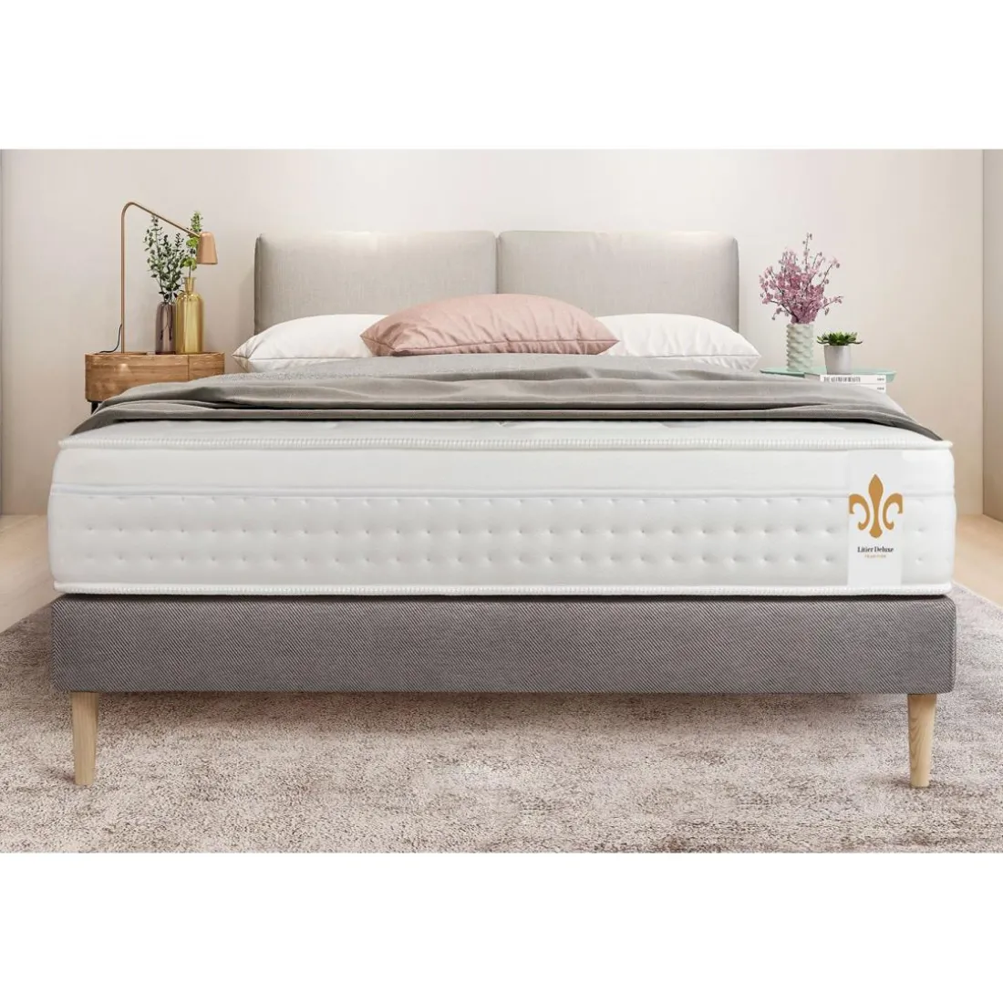 Ensemble Le Vingt-Huit sommier Gris