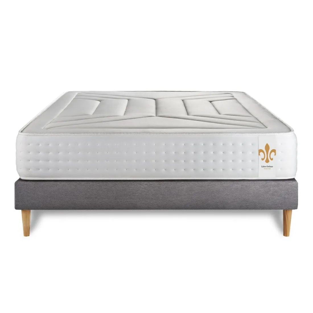 Ensemble Le Vingt-Quatre sommier Gris