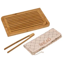 Ensemble planche à découper bambou 40X27 cm