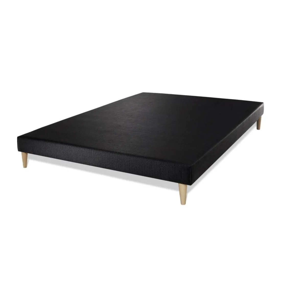 Ensemble sommier matelas FLEXY ressorts ensaches et memoire de forme Blanc