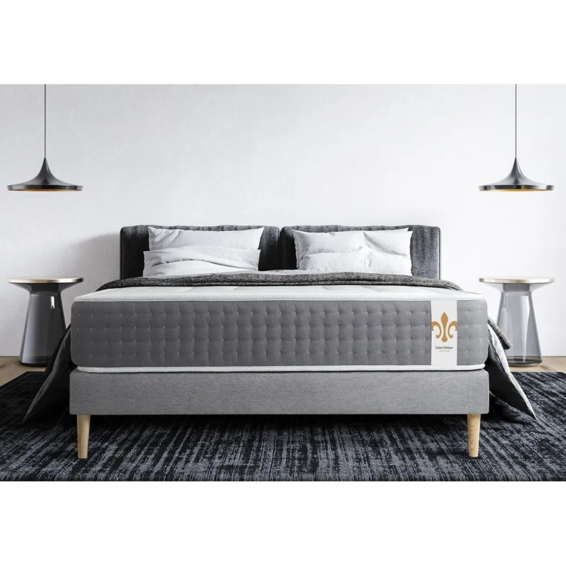 Ensemble Vingt-Six sommier Kit Gris