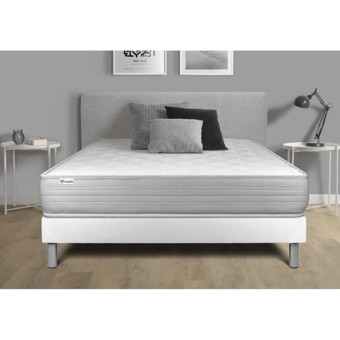 Ensemble VITALMEMO sommier kit blanc