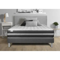 Ensemble VITALSPRING ZEN sommier Kit gris