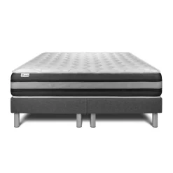 Ensembles matelas sommiers VITALSPRING ZEN gris