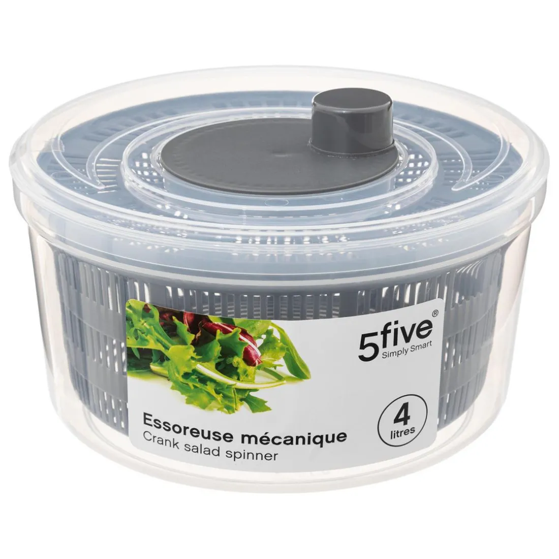 Essoreuse mécanique 4 litres - gris