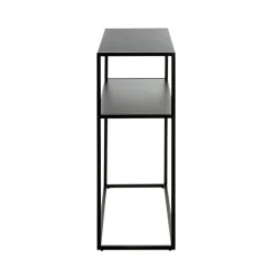 Etagère à deux niveaux en métal noir