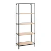 Etagère 5 niveaux plateaux décor chène