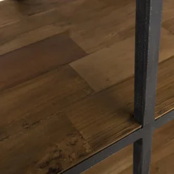 Etagère 4 Niveaux SIXTINE 4 Tiroirs Bois Teck Recyclé Et Métal
