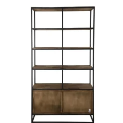 Etagère 4 Niveaux SIXTINE 4 Tiroirs Bois Teck Recyclé Et Métal