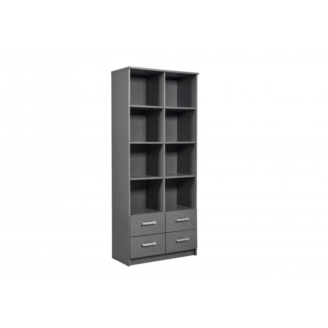 Etagère 4 Portes Gris Graphite ELENZIO