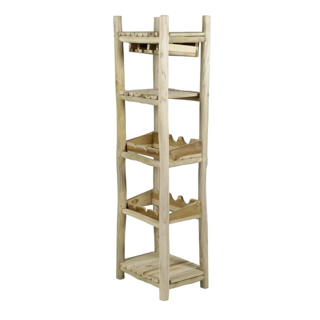 Etagère à vin teck