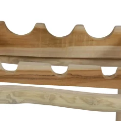 Etagère à vin teck