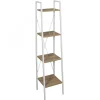 Etagère Bois Et Métal Blanc 148x34x32cm