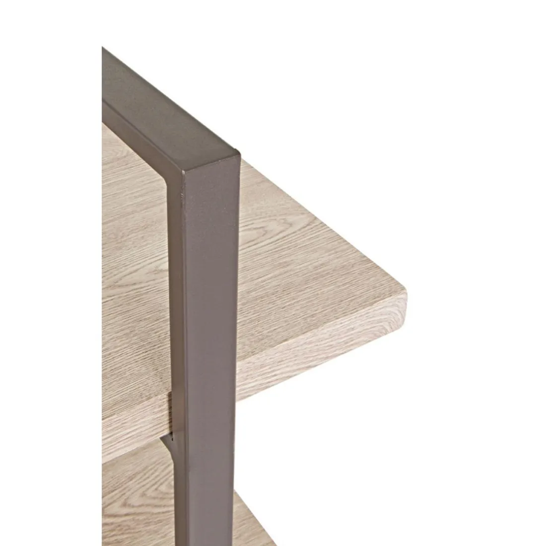 Etagère design 4 niveaux avec plateau décor chêne clair