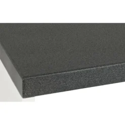 Etagère deux niveaux blanc avec plateaux décor granit