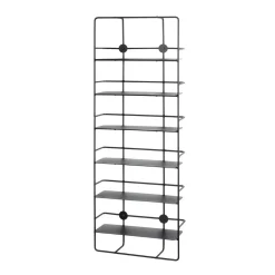 Etagère en métal à 6 niveaux noire