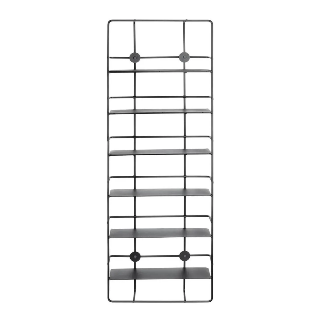Etagère en métal à 6 niveaux noire