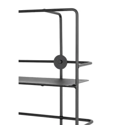 Etagère en métal à 6 niveaux noire