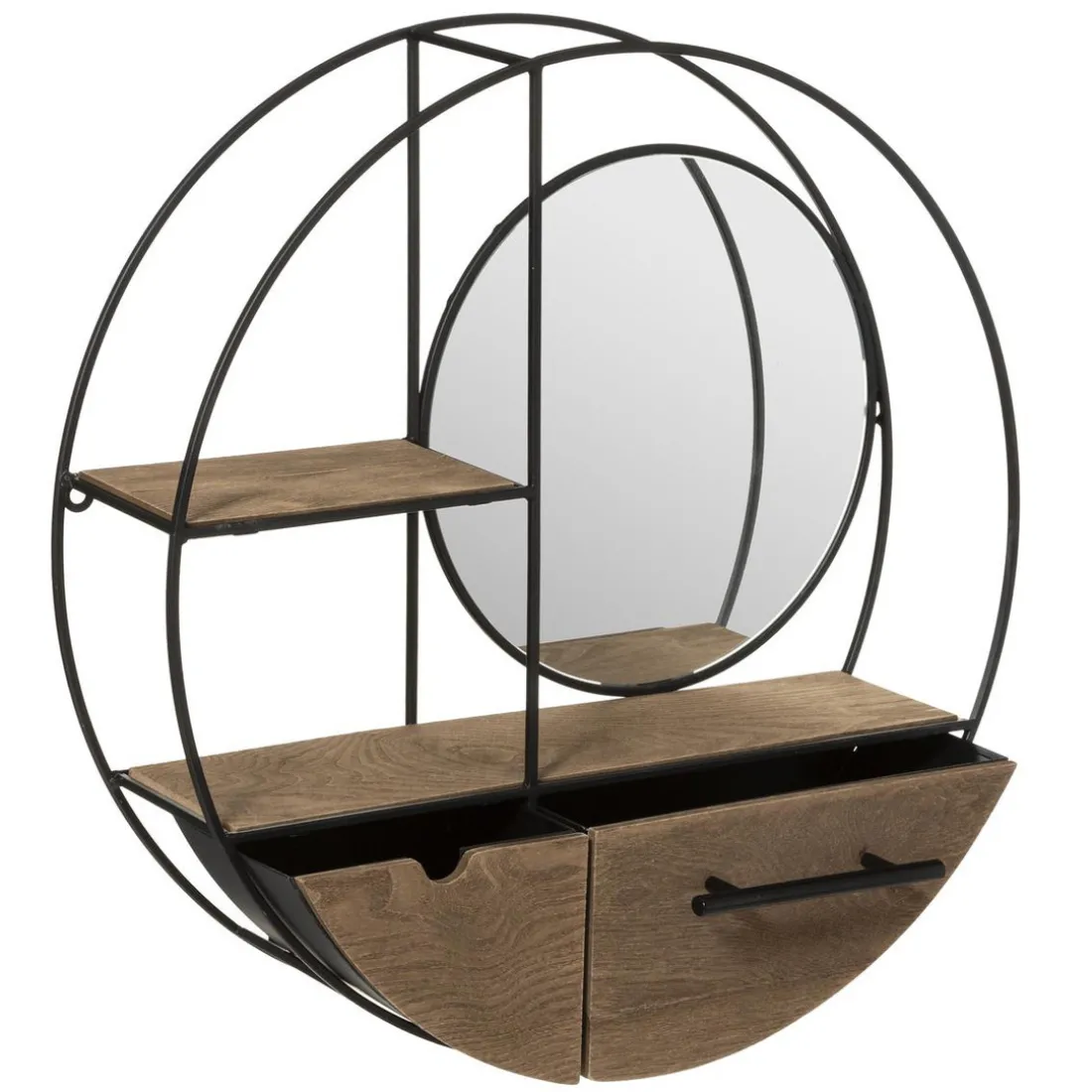 Etagère Mur Métal / MDF D52 x 12