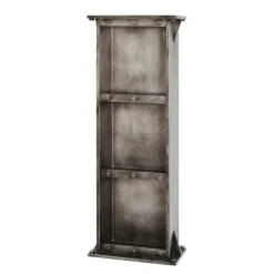 Etagère murale en MDF avec 3 compartiments anthracite