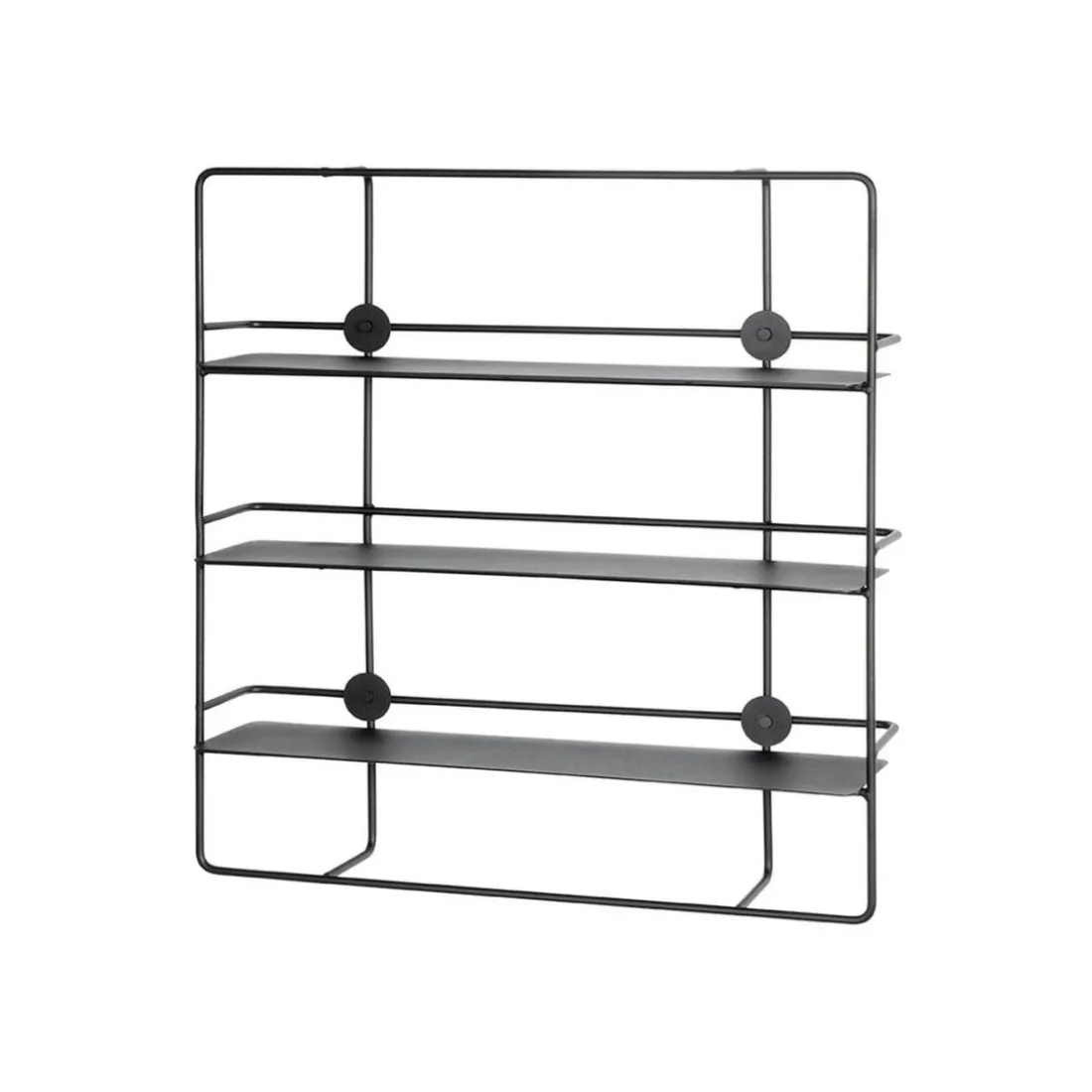 Etagère murale en métal à 3 niveaux noire