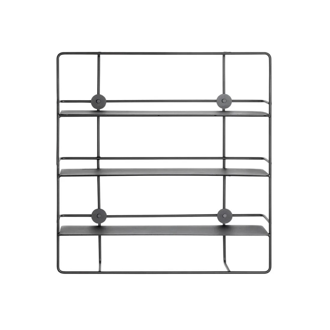 Etagère murale en métal à 3 niveaux noire