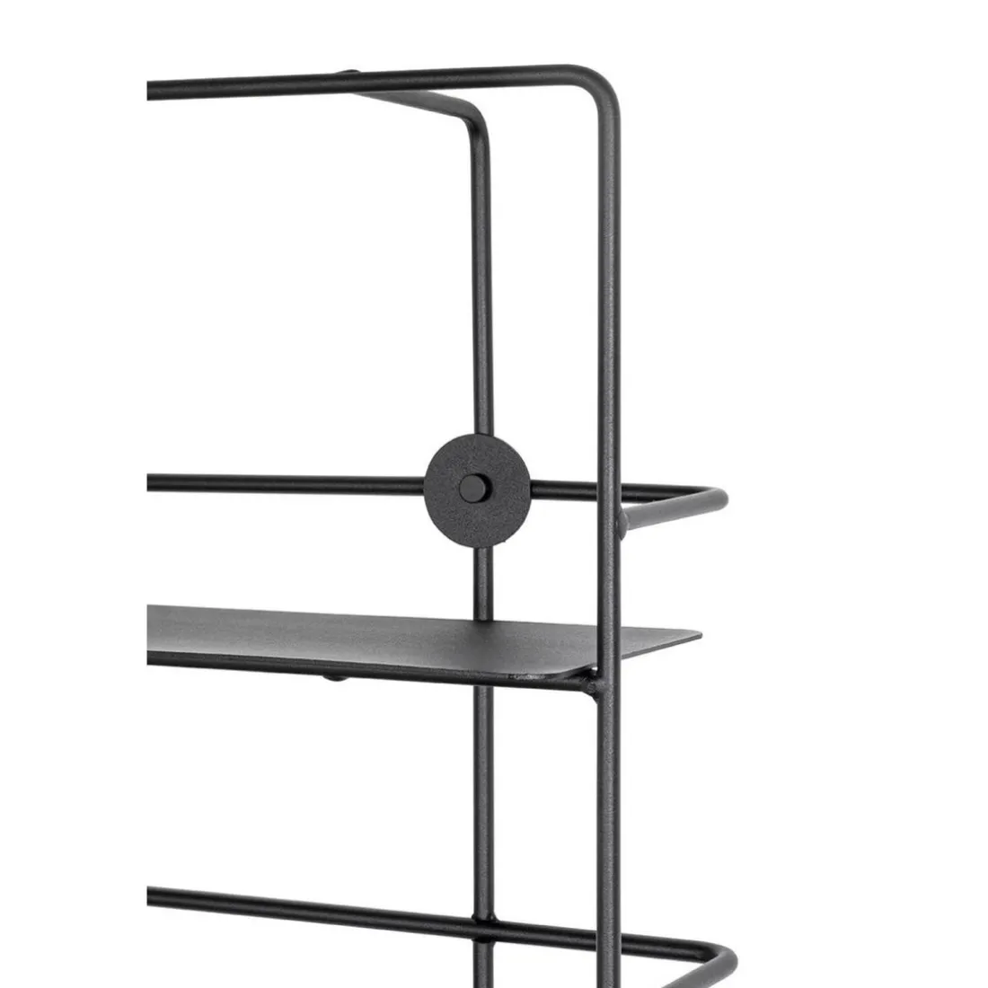 Etagère murale en métal à 3 niveaux noire
