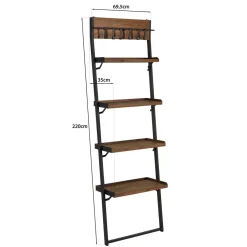 Etagère murale SIXTINE à plateaux 4 niveaux