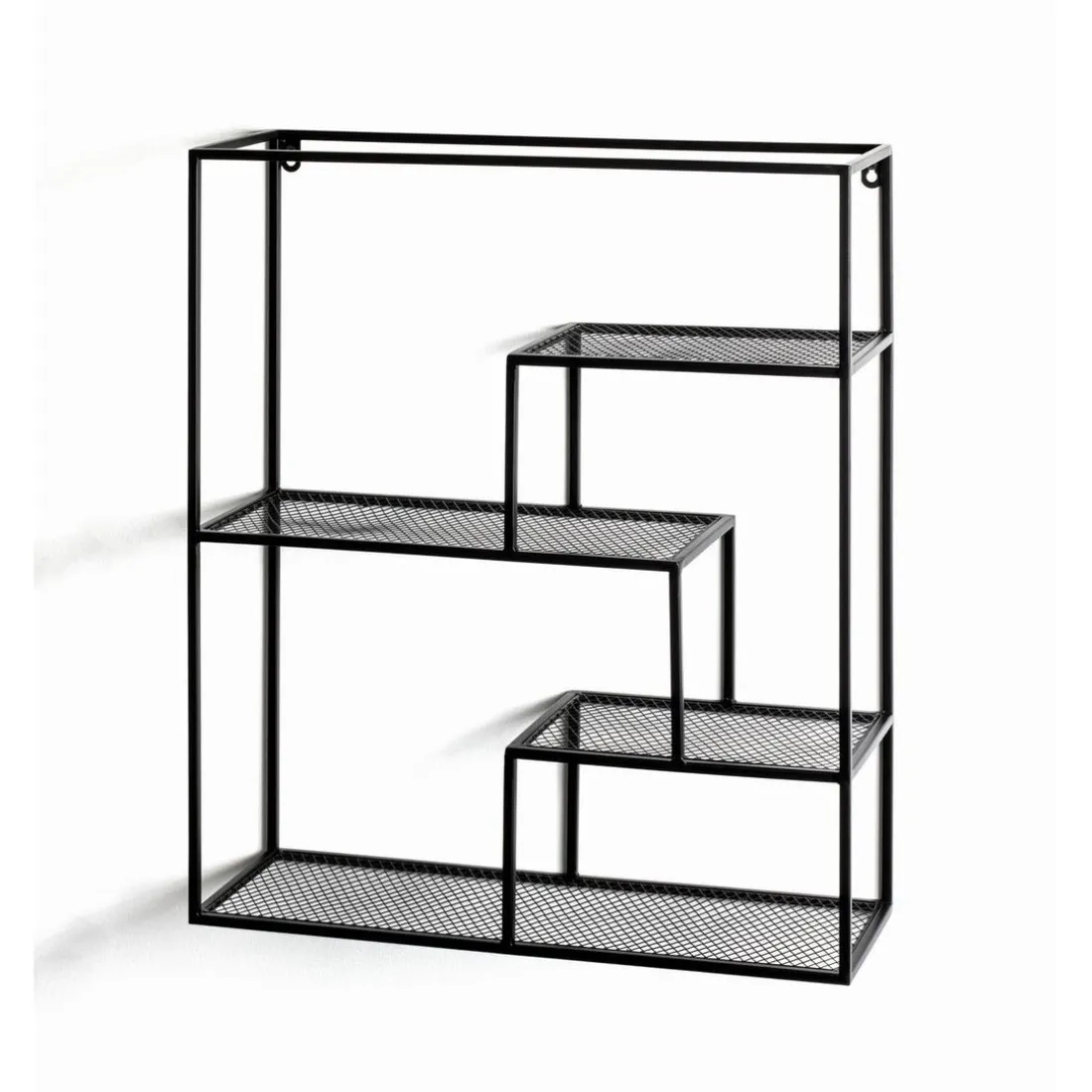 Etagère Murale Treillis Noir
