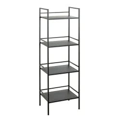 Etagère quatre niveaux en métal noir