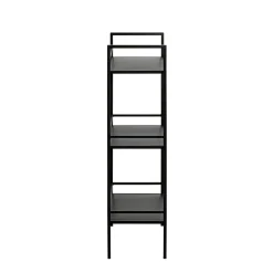 Etagère trois niveaux en métal noir