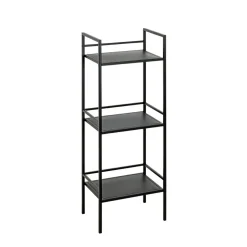 Etagère trois niveaux en métal noir