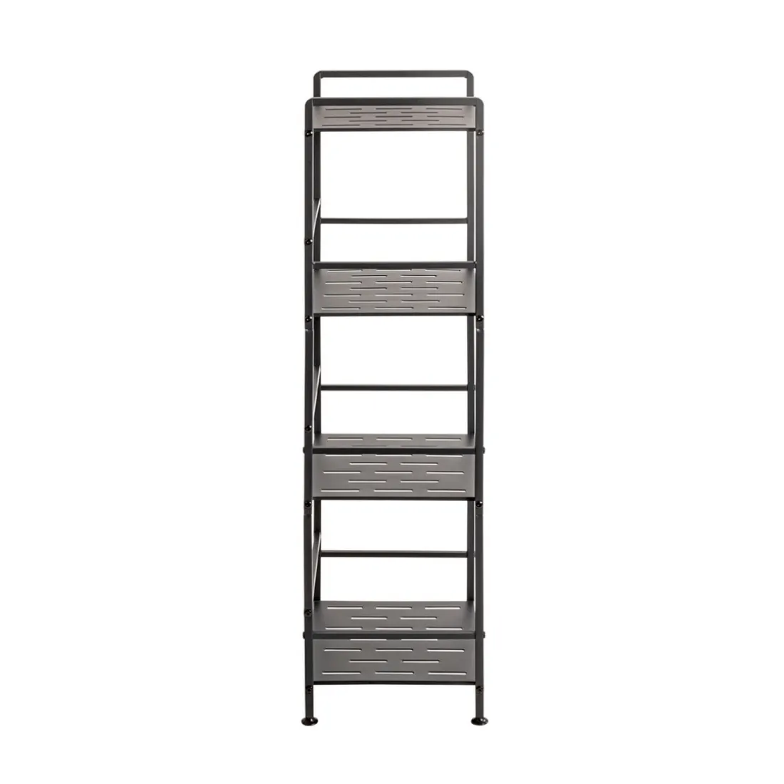 Etagères en métal peint époxy anthracite