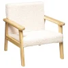 Fauteuil Basile Ecru Blanc
