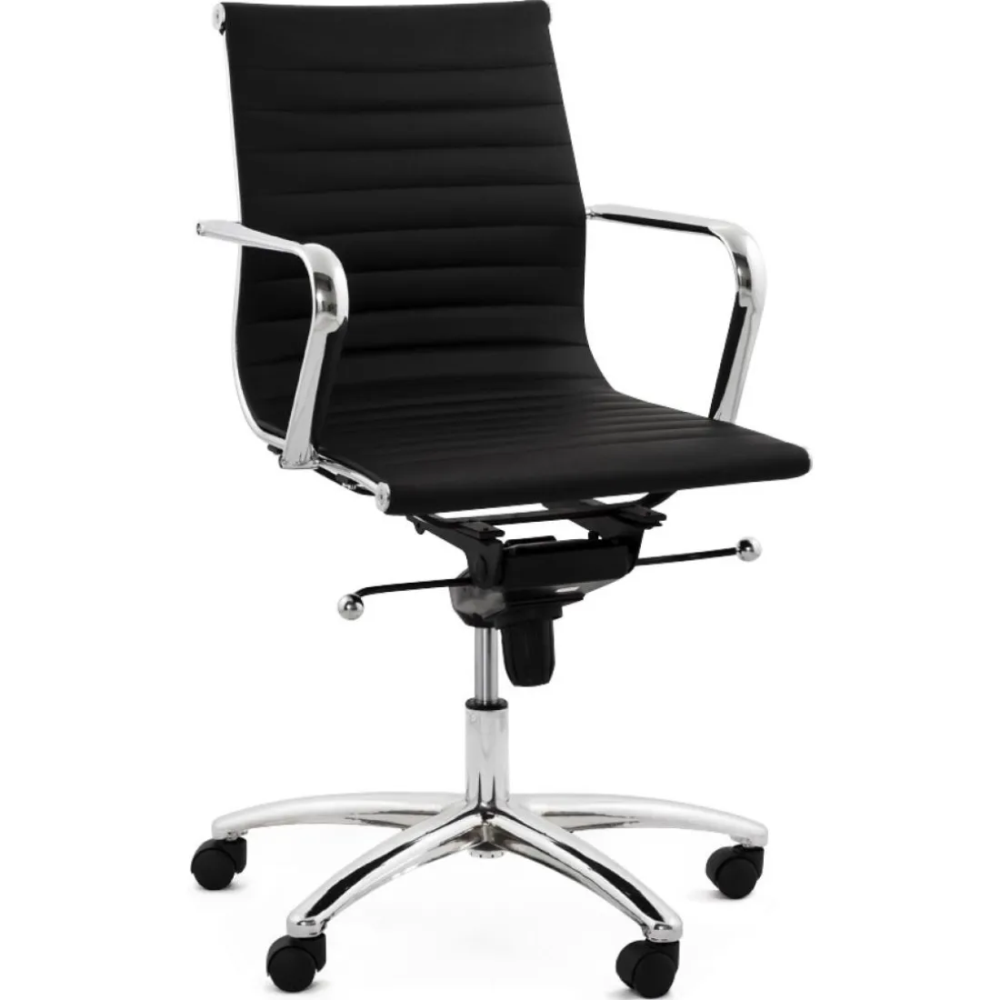 Fauteuil de bureau design 'MEGA' en matière synthétique noire