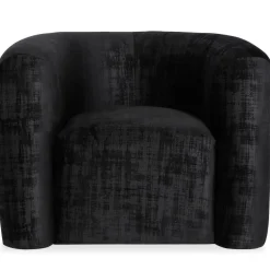 Fauteuil design Dossipa Tissu texturé Noir