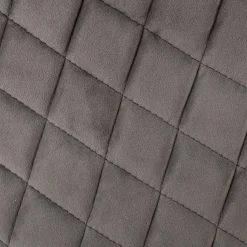 Fauteuil Dîner Velours Gris Marlo