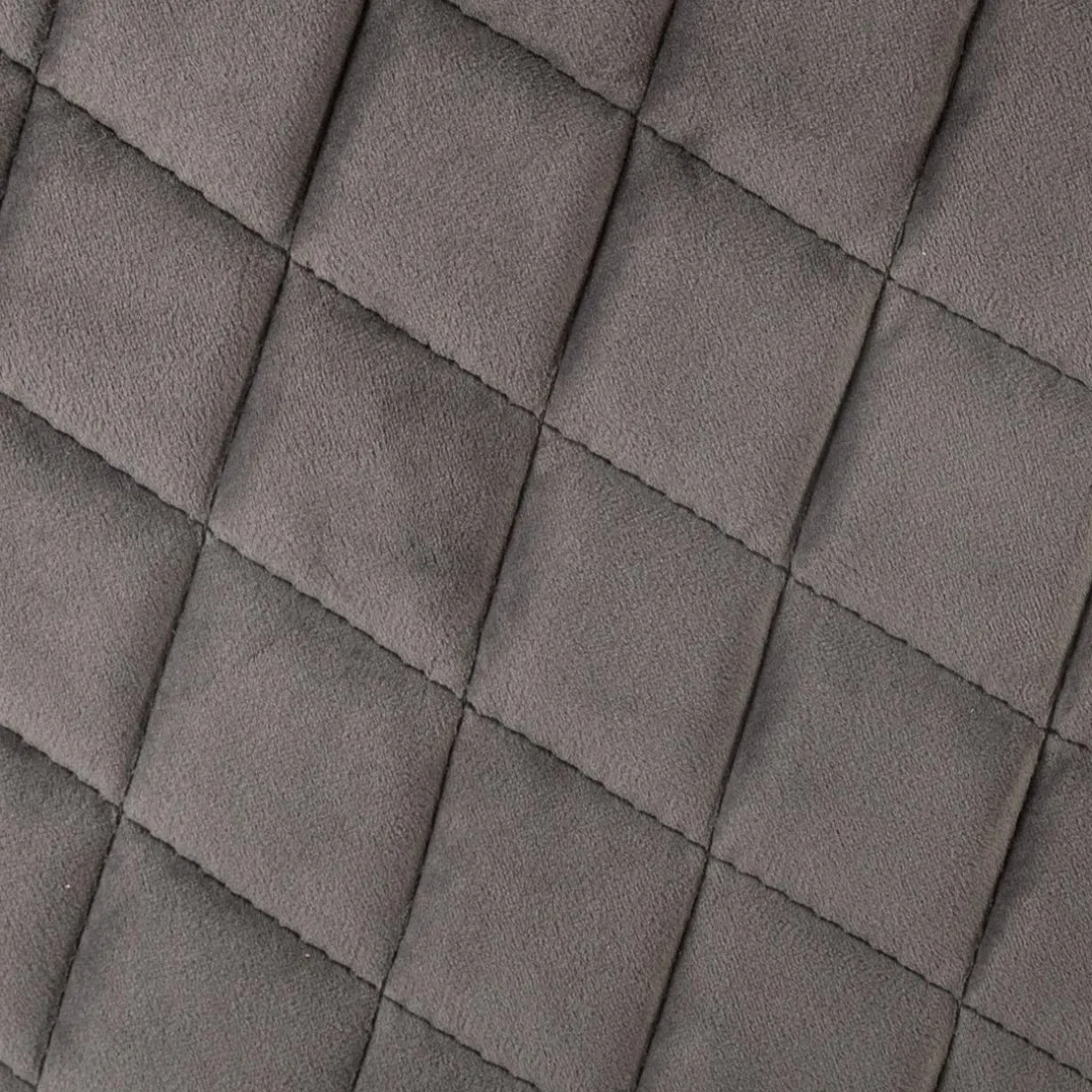 Fauteuil Dîner Velours Gris Marlo