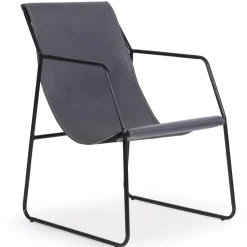 Fauteuil Gris et Piètement Or PANEL
