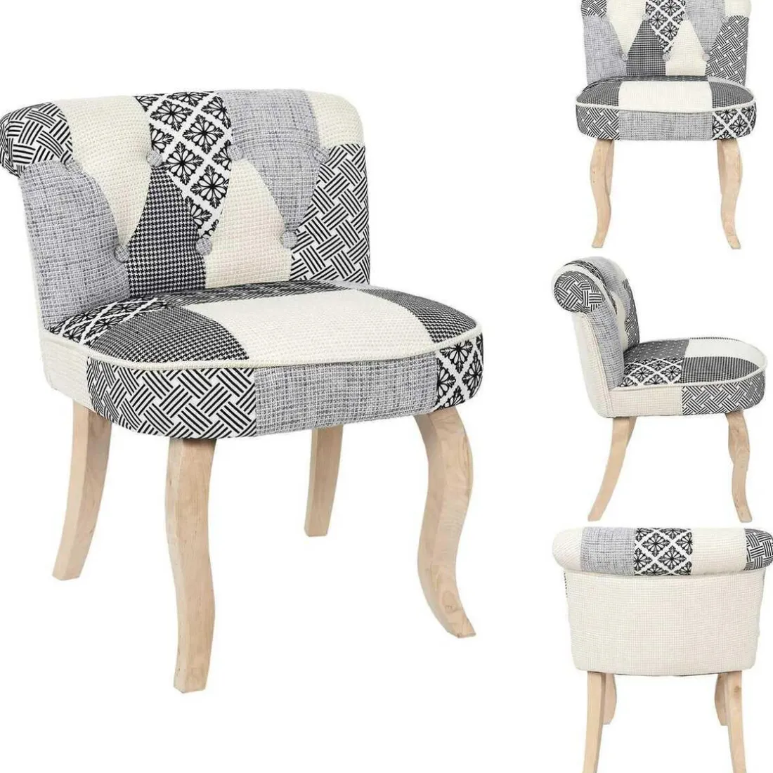 Fauteuil Patchwork Scandicraft