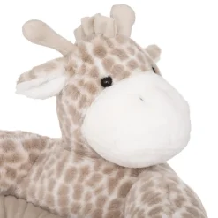 Fauteuil peluche girafe gris