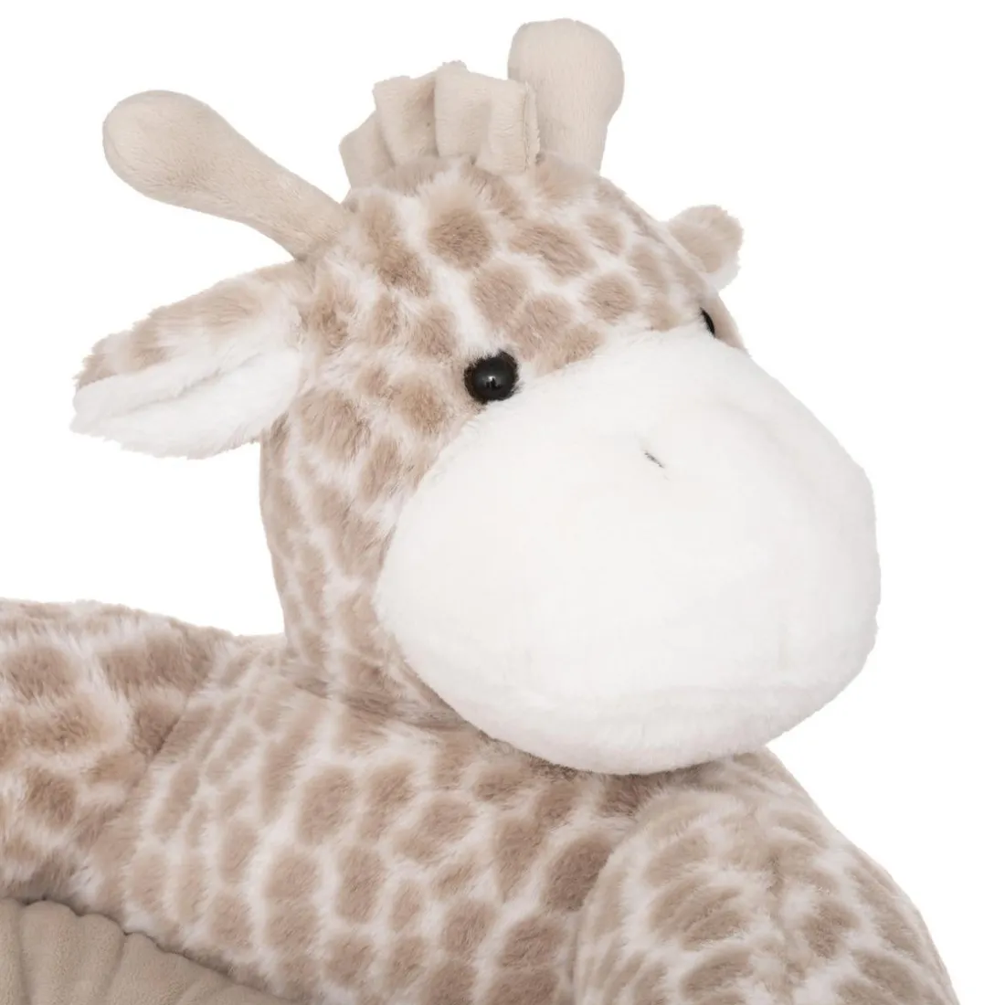 Fauteuil peluche girafe gris