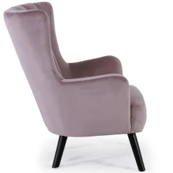 Fauteuil scandinave en Velours Rose